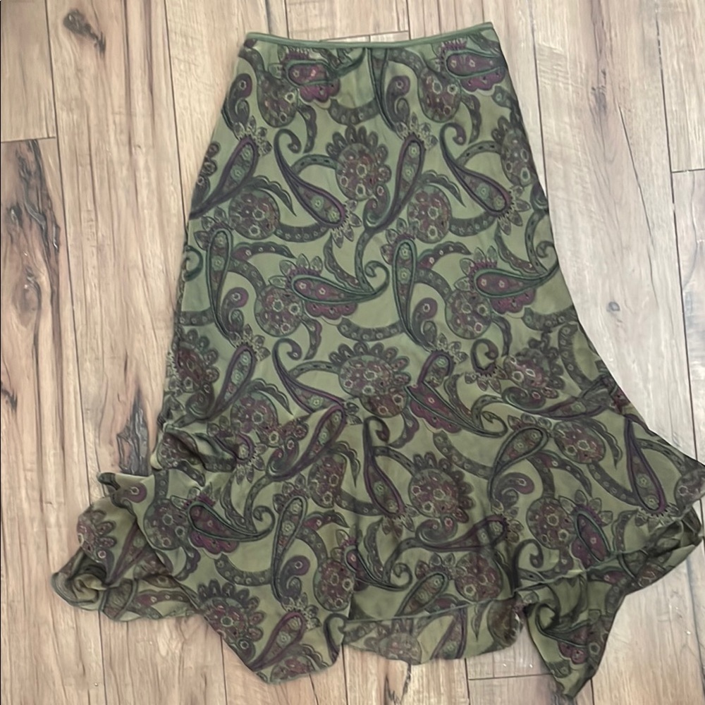 Trixxi Black and Purple Asymmetrical Skirt
